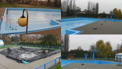 Areál koupaliště Hulín - sdružené snímky