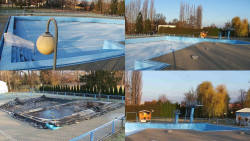 Areál koupaliště Hulín - sdružené snímky