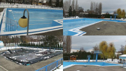 Areál koupaliště Hulín - sdružené snímky