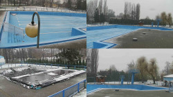 Areál koupaliště Hulín - sdružené snímky