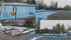 Areál koupaliště Hulín - sdružené snímky