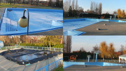 Areál koupaliště Hulín - sdružené snímky