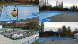 Areál koupaliště Hulín - sdružené snímky