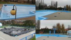 Areál koupaliště Hulín - sdružené snímky