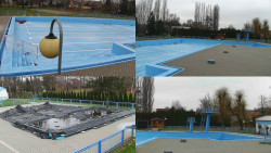 Areál koupaliště Hulín - sdružené snímky