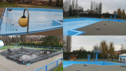 Areál koupaliště Hulín - sdružené snímky