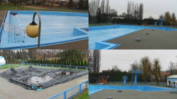 Areál koupaliště Hulín - sdružené snímky