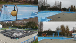 Areál koupaliště Hulín - sdružené snímky