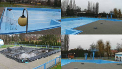 Areál koupaliště Hulín - sdružené snímky