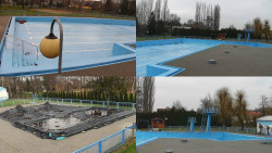 Areál koupaliště Hulín - sdružené snímky