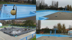 Areál koupaliště Hulín - sdružené snímky