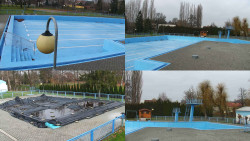 Areál koupaliště Hulín - sdružené snímky