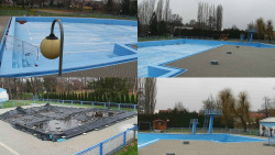 Areál koupaliště Hulín - sdružené snímky