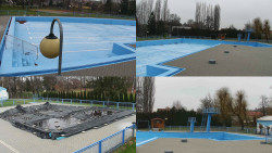 Areál koupaliště Hulín - sdružené snímky