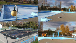 Areál koupaliště Hulín - sdružené snímky