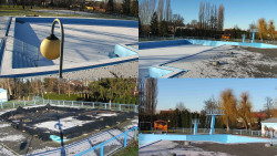 Areál koupaliště Hulín - sdružené snímky