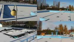 Areál koupaliště Hulín - sdružené snímky