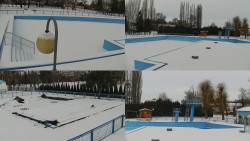 Areál koupaliště Hulín - sdružené snímky