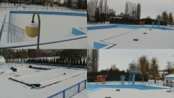 Areál koupaliště Hulín - sdružené snímky