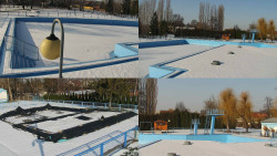 Areál koupaliště Hulín - sdružené snímky