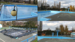 Areál koupaliště Hulín - sdružené snímky