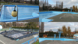 Areál koupaliště Hulín - sdružené snímky