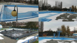 Areál koupaliště Hulín - sdružené snímky