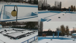 Areál koupaliště Hulín - sdružené snímky