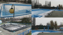 Areál koupaliště Hulín - sdružené snímky