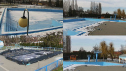 Areál koupaliště Hulín - sdružené snímky