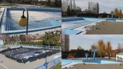 Areál koupaliště Hulín - sdružené snímky