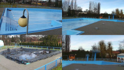 Areál koupaliště Hulín - sdružené snímky