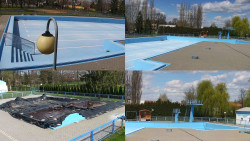 Areál koupaliště Hulín - sdružené snímky