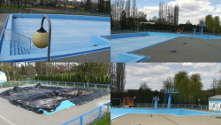 Areál koupaliště Hulín - sdružené snímky