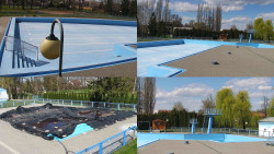 Areál koupaliště Hulín - sdružené snímky