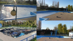 Areál koupaliště Hulín - sdružené snímky