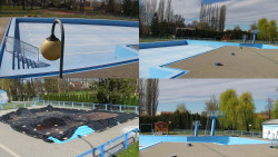 Areál koupaliště Hulín - sdružené snímky