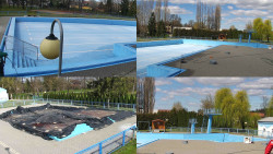 Areál koupaliště Hulín - sdružené snímky