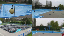 Areál koupaliště Hulín - sdružené snímky