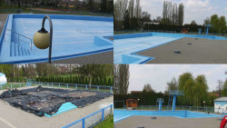 Areál koupaliště Hulín - sdružené snímky