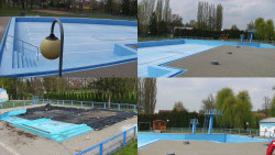 Areál koupaliště Hulín - sdružené snímky