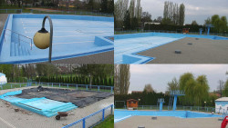 Areál koupaliště Hulín - sdružené snímky