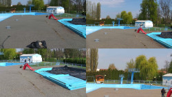 Areál koupaliště Hulín - sdružené snímky