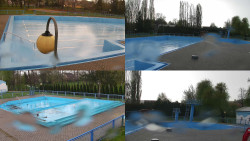 Areál koupaliště Hulín - sdružené snímky