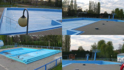 Areál koupaliště Hulín - sdružené snímky