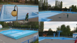 Areál koupaliště Hulín - sdružené snímky