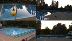 Areál koupaliště Hulín – sestavené záběry