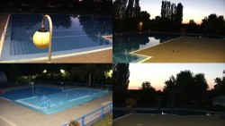 Areál koupaliště Hulín – sestavené záběry
