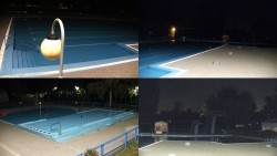 Areál koupaliště Hulín – sestavené záběry