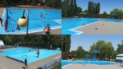 Areál koupaliště Hulín – sestavené záběry
